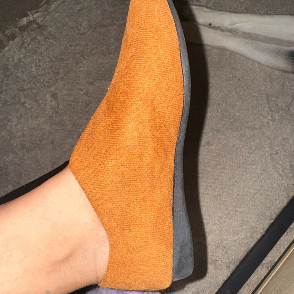 Orange Slip-On Shoes